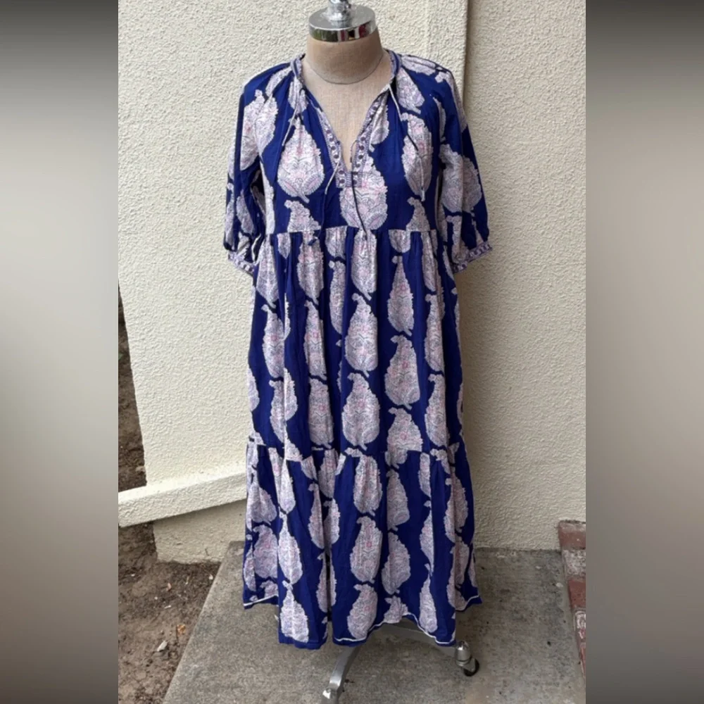 Matta NY beautiful Katia Dal tiered midi dress with great pockets - Picture 4 of 16